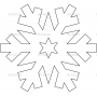 Векторный макет «Снежинка (43)»
