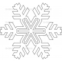 Векторный макет «Снежинка (47)»