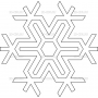 Векторный макет «Снежинка (8)»
