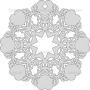 Векторный макет «Снежинка (98)»