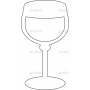 Векторный макет «Бокал вина»