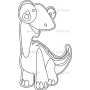Векторный макет «Динозаврик (3)»