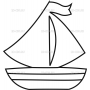 Векторный макет «Кораблик (1)»
