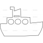 Векторный макет «Кораблик»