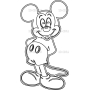 Векторный макет «Микки-Маус (2)»