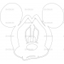 Векторный макет «Микки-Маус грустный»