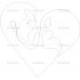 Векторный макет «Сердце (11)»