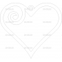 Векторный макет «Сердце (5)»