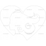 Векторный макет «Сердце (9)»