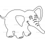 Векторный макет «Слонёнок (2)»