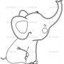 Векторный макет «Слонёнок»
