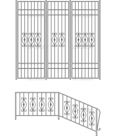 Решетки, перила (28)