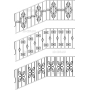 Векторный макет «Решетки, перила (3)»