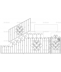 Решетки, перила (37)