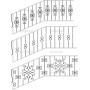 Векторный макет «Решетки, перила (4)»