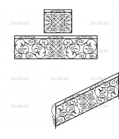 Решетки, перила (70)