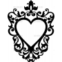 Векторный макет «Монограмма Сердце (10)»