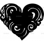 Векторный макет «Монограмма Сердце (13)»
