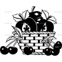 Векторный макет «Овощи и фрукты (53)»