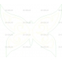 Векторный макет «Бабочка (4)»