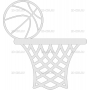Векторный макет «Баскетбольная корзина»