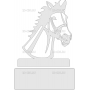 Векторный макет «Голова лошади»