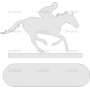 Векторный макет «Гонки на лошади»