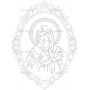 Векторный макет «Икона Божьей Матери»