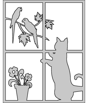 Кошка в окне