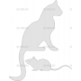 Векторный макет «Кошка и мышка (2)»