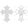 Векторный макет «Крест - Иисус (7)»