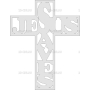 Векторный макет «Крест - Иисус»
