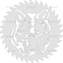 Векторный макет «Лезвие пилы Волк»