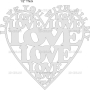 Векторный макет «Любовь - сердце»