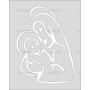 Векторный макет «Мария и Иисус»