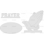 Векторный макет «Молящиеся руки»
