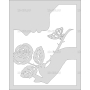 Векторный макет «Роза и бабочка»