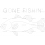 Векторный макет «Рыба Gone Fishin»
