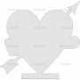 Векторный макет «Сердце (4)»