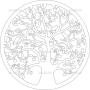 Векторный макет «Дерево (49)»