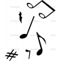 Векторный макет «Музыкальный инструмент (18)»