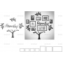 Векторный макет «Семейное дерево (11)»