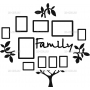Векторный макет «Семейное дерево (30)»