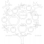Векторный макет «Семейное дерево (40)»