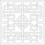 Векторный макет «Свадебная ширма (132)»