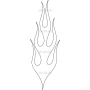 Векторный макет «Огонь (91)»
