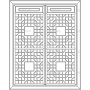 Векторный макет «Прямоугольный орнамент (126)»