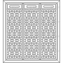 Векторный макет «Прямоугольный орнамент (127)»