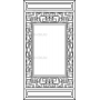 Векторный макет «Прямоугольный орнамент (129)»