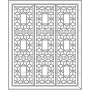 Векторный макет «Прямоугольный орнамент (130)»